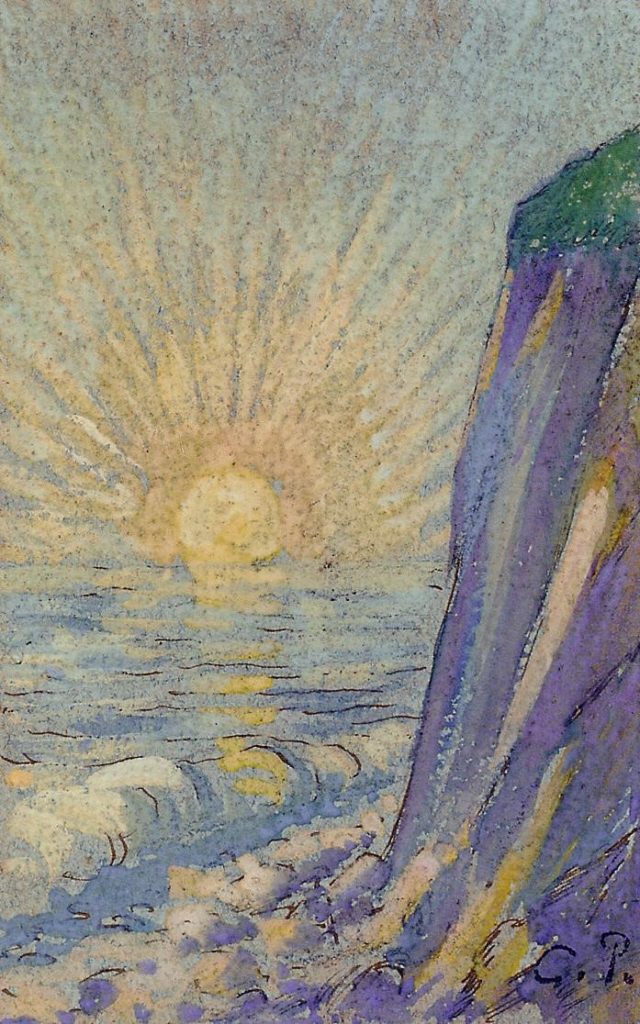 "Sunrise on the Sea" Camille Pissarro, 1883